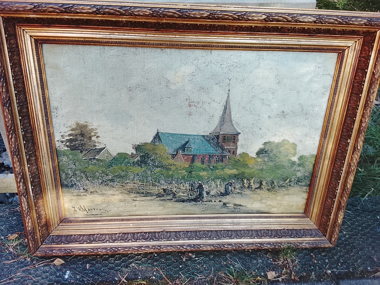 J w martens schilderij, Ophalen of Verzenden
