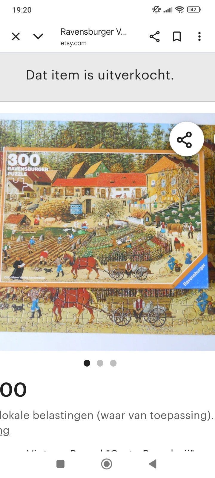 Puzzel gezocht!, Ophalen of Verzenden, Minder dan 500 stukjes