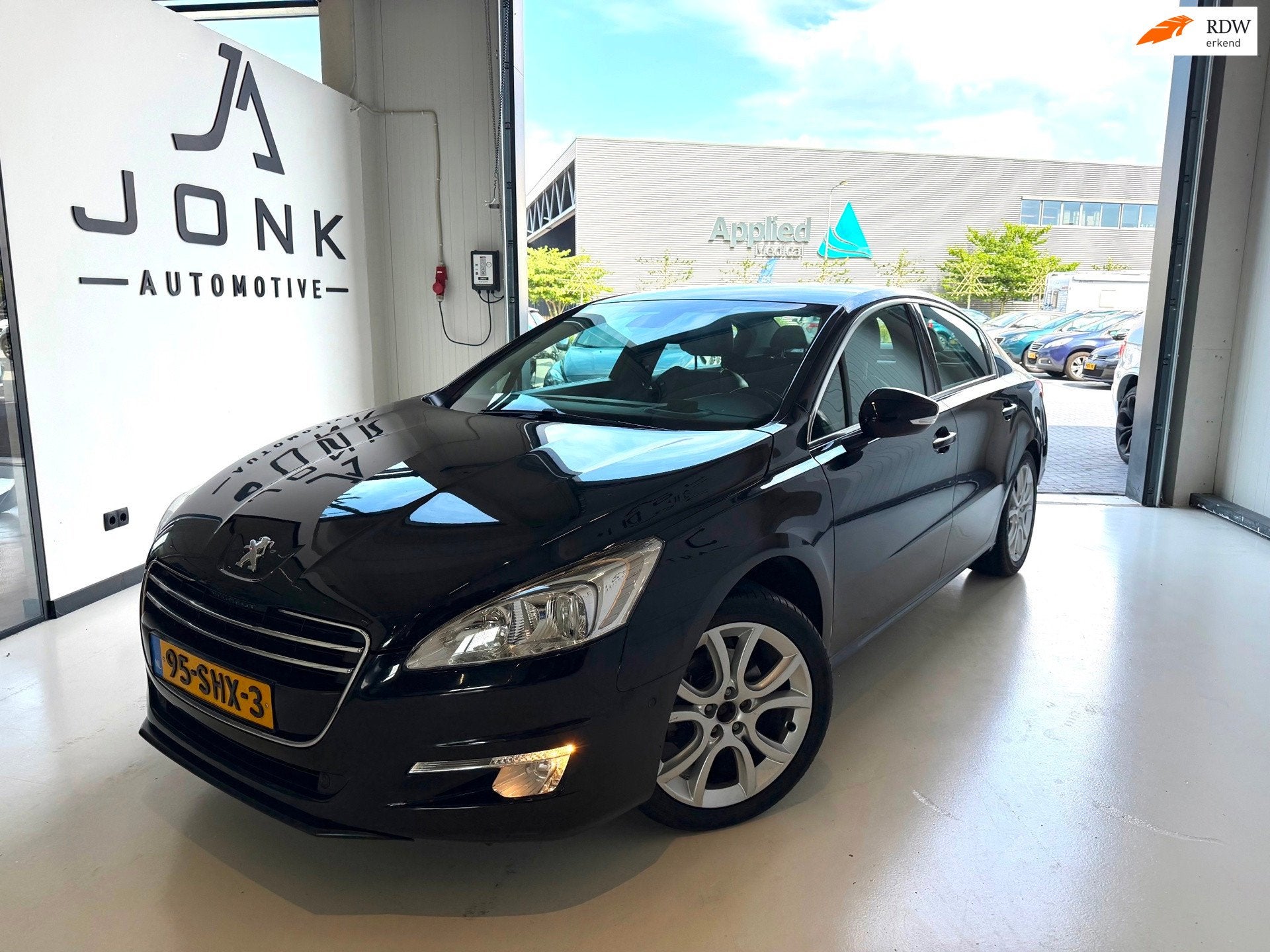 Peugeot 508 1.6 THP Allure Navi Apk Garantie, Auto's, Peugeot, Euro 5, Stof, Gebruikt, Zwart