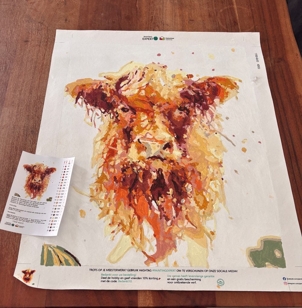 Gratis ! Geschilderde versie, Huis en Inrichting, Minder dan 50 cm, Nieuw, Ophalen of Verzenden, Schilderij