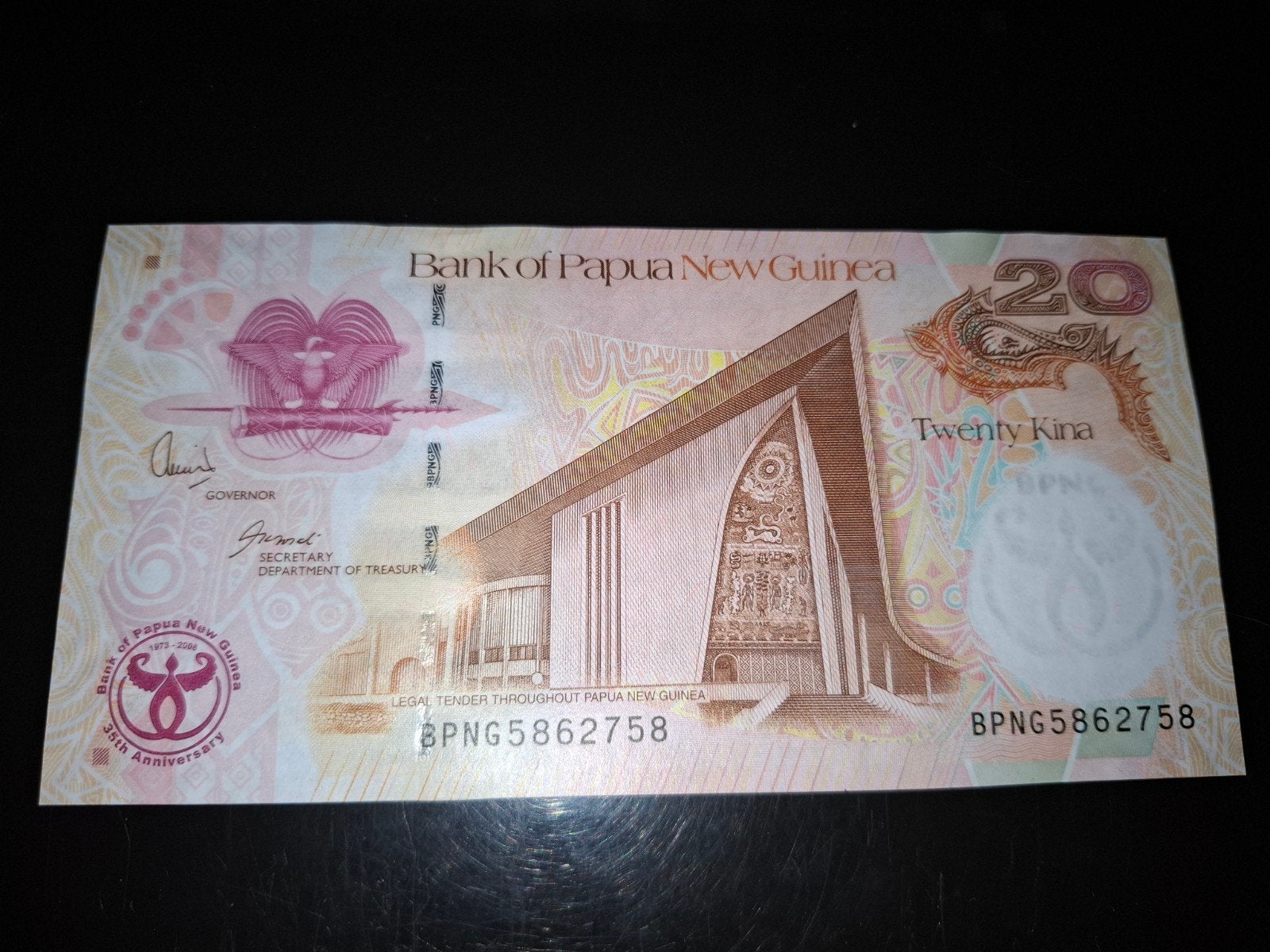 ### Papua new Guinea 20 kina 2008 ###, Ophalen of Verzenden