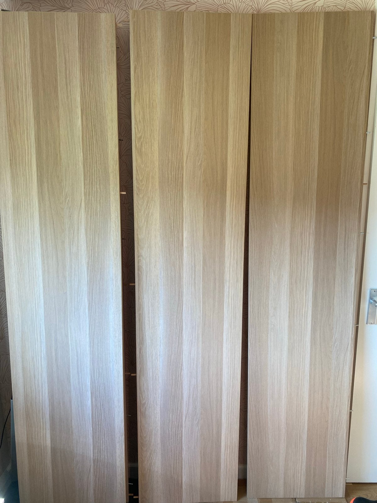 IKEA Hasvik kledingkast deuren - Eikenhout, Ophalen, 200 cm of meer, 150 tot 200 cm, Eikenhout