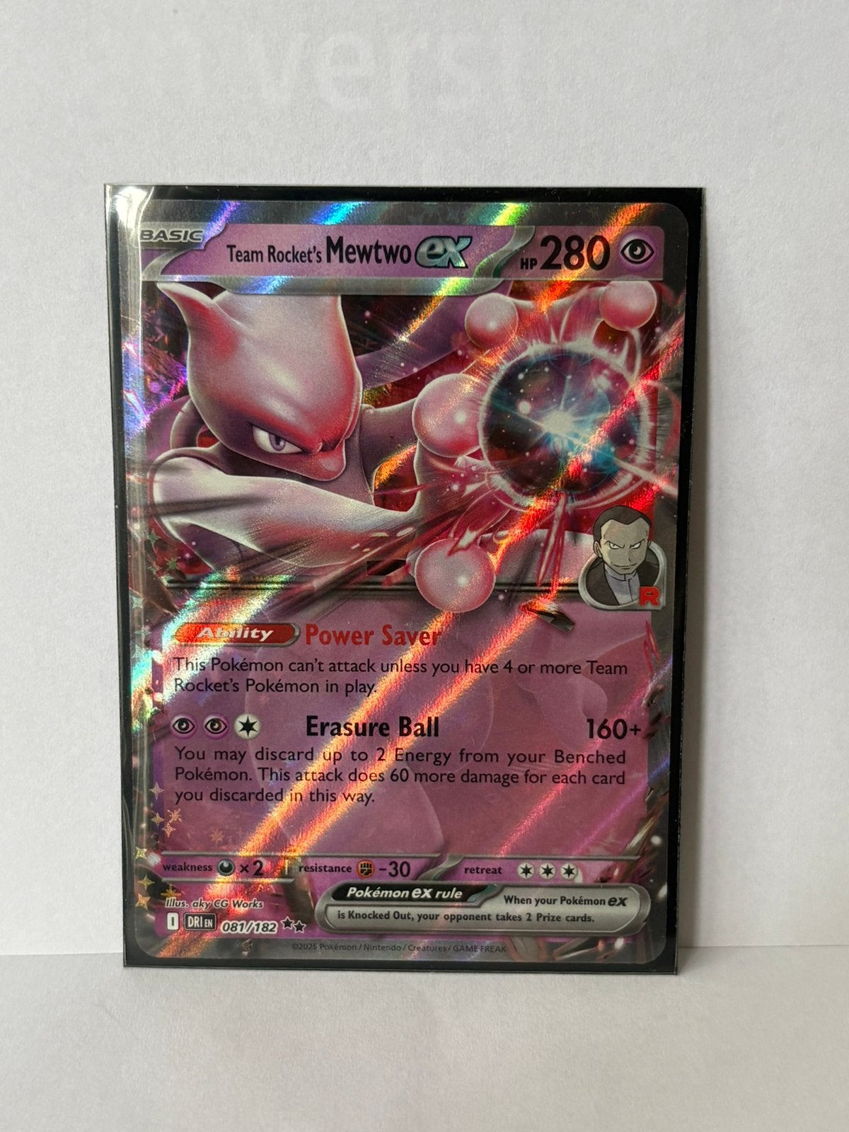 Team rockets mewtwo ex 81, Ophalen of Verzenden, Nieuw, Losse kaart