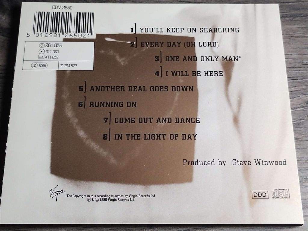 Steve Winwood - Refugees Of The Heart, Ophalen of Verzenden, Zo goed als nieuw, Poprock