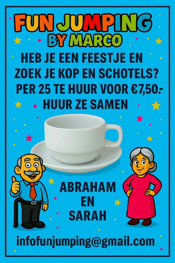 verhuur abraham en Sarah, Ophalen of Verzenden, Zo goed als nieuw, Overige