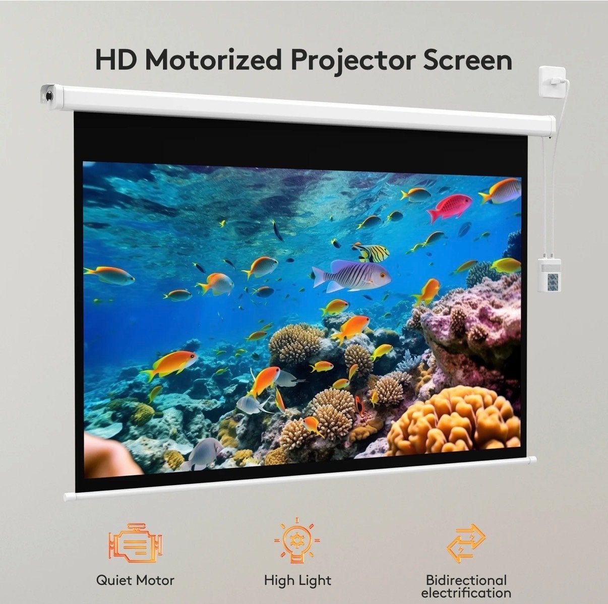Wasjoye Projectorscherm 84 inch - Retourdeal, Elektrisch, Ophalen of Verzenden, Zo goed als nieuw, Wasjoye
