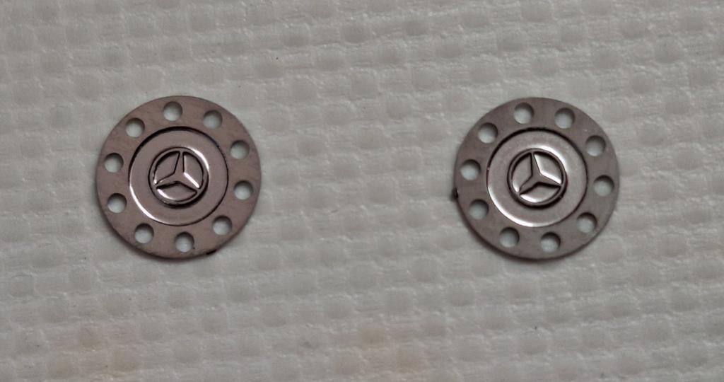 Wielplaten chroom Mercedes (logo), Ophalen of Verzenden, Nieuw, Bus of Vrachtwagen, Tekno