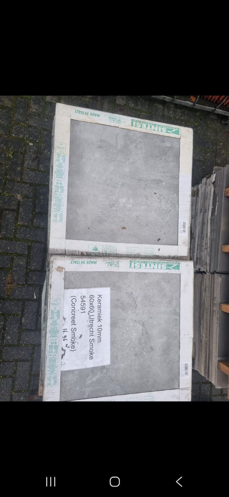 Keramiek vloer/wandtegels 60x60cm Utrecht Smoke, Doe-het-zelf en Verbouw, Tegels, 60 cm of meer, Nieuw, Ophalen of Verzenden, 10 m² of meer