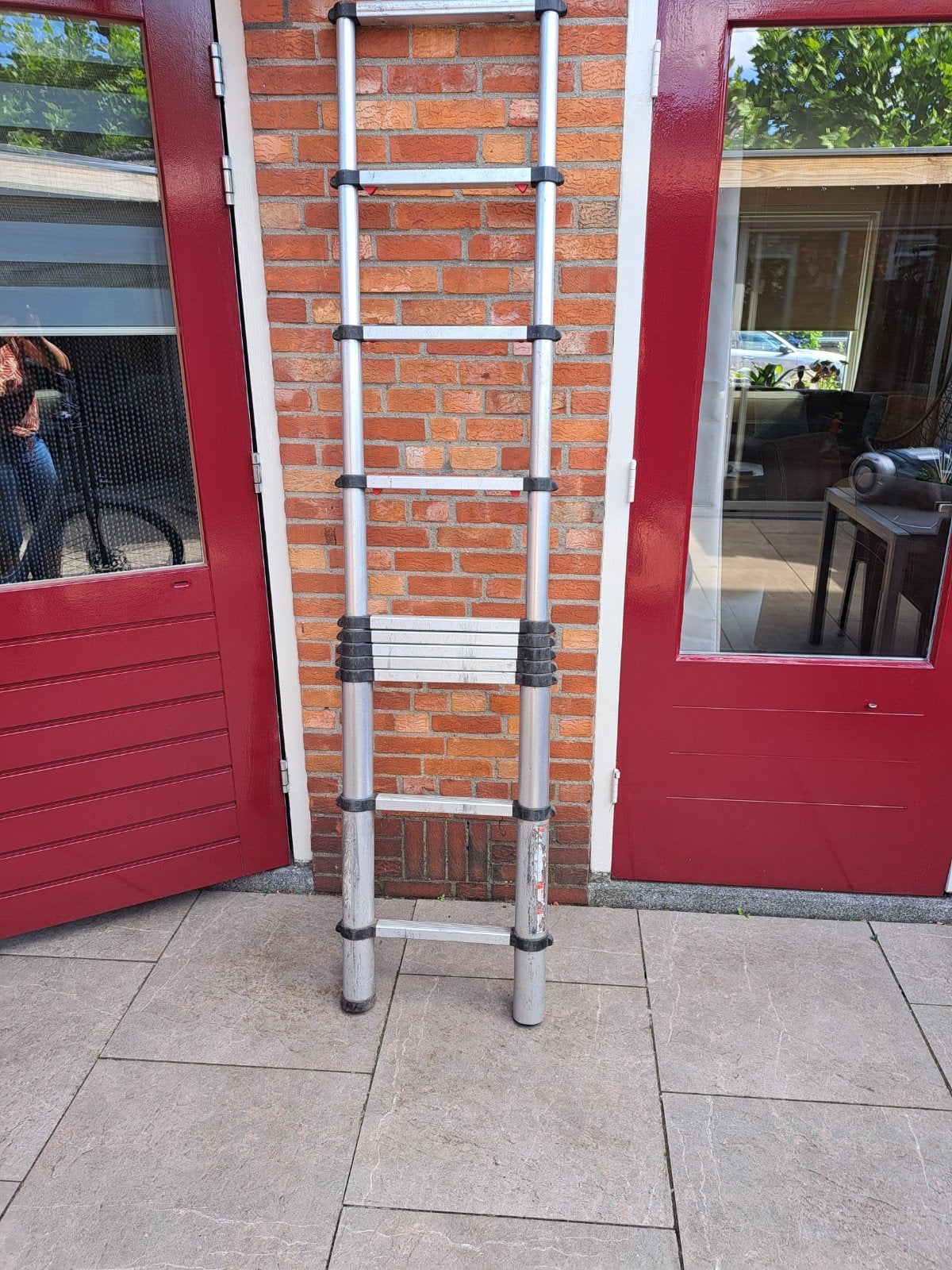 Uitschuifbare ladder - mist 1 dop, Ophalen, Gebruikt, Ladder, Opvouwbaar of Inschuifbaar