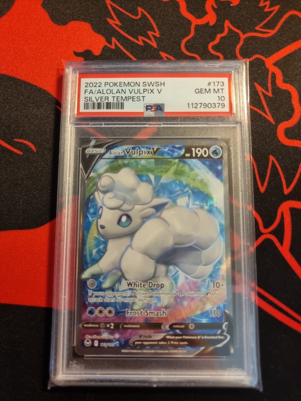Alolan vulpix v 173 psa10 minty, Ophalen of Verzenden, Nieuw