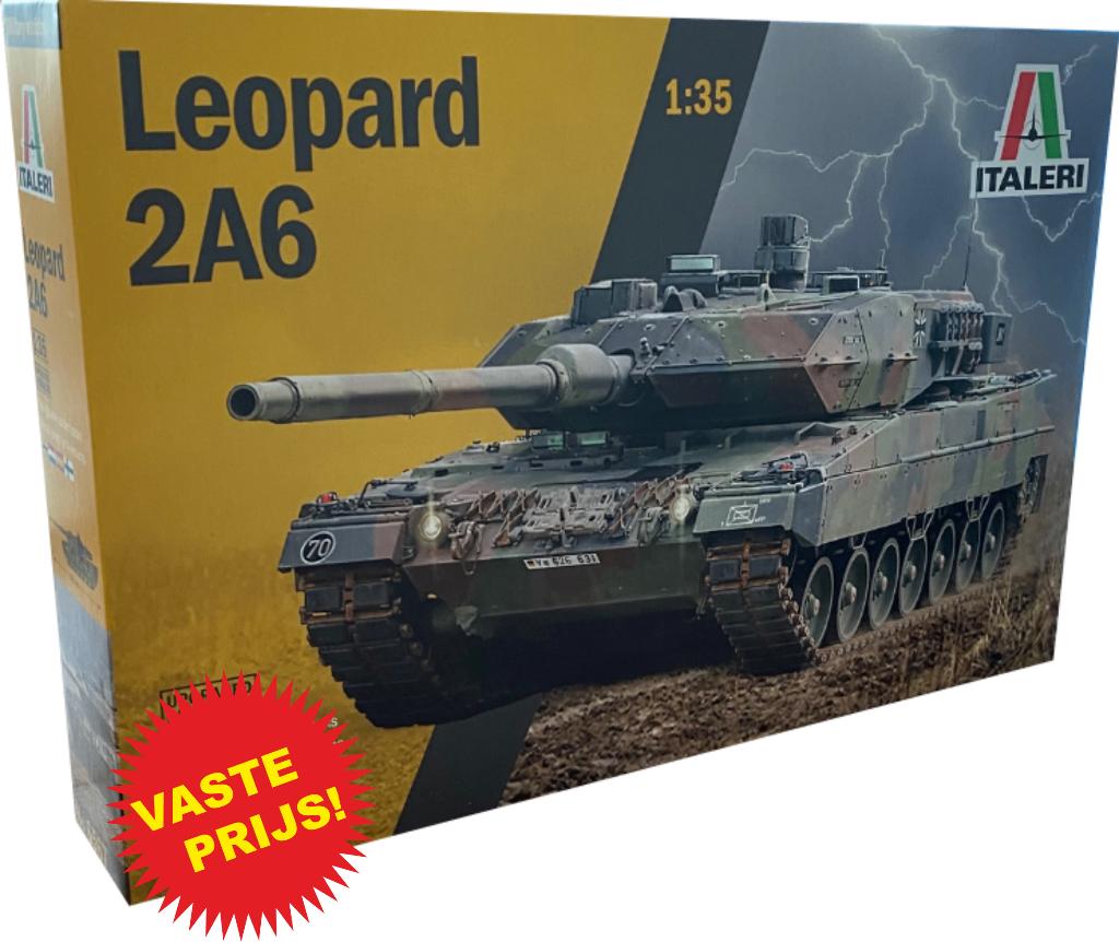 Leopard 2A6 (Italeri 6567) 1/35, Tank, Italeri, 1:32 tot 1:50, Nieuw