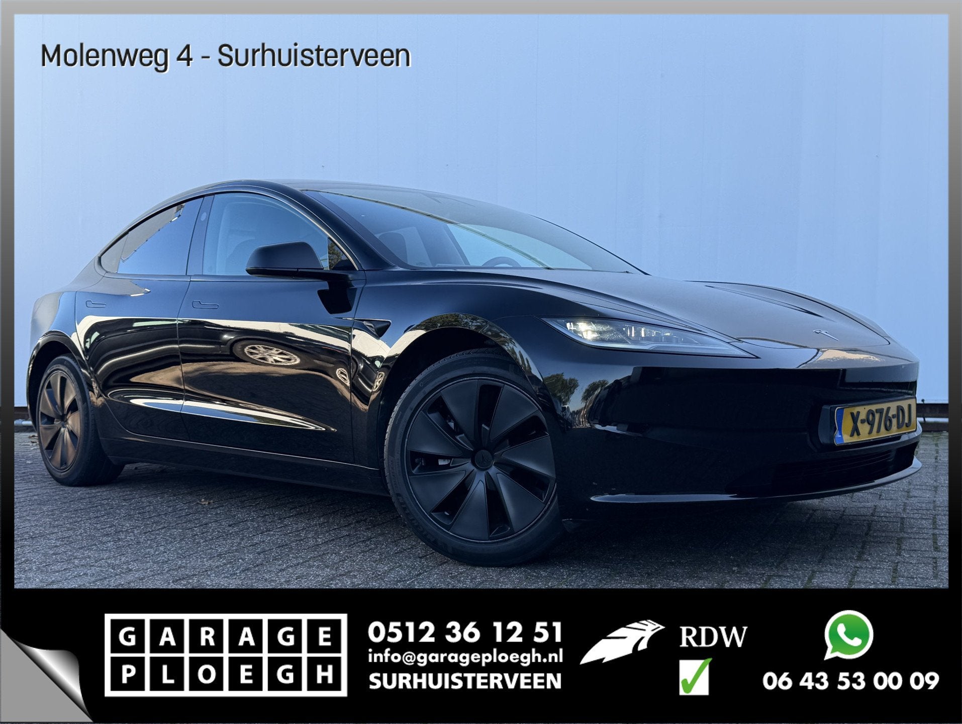 Tesla Model 3 RWD 60 kWh Pano Leer Stoelverw + Ventilatie Ad, Auto's, Automaat, 513 km, Achterwielaandrijving, Gebruikt
