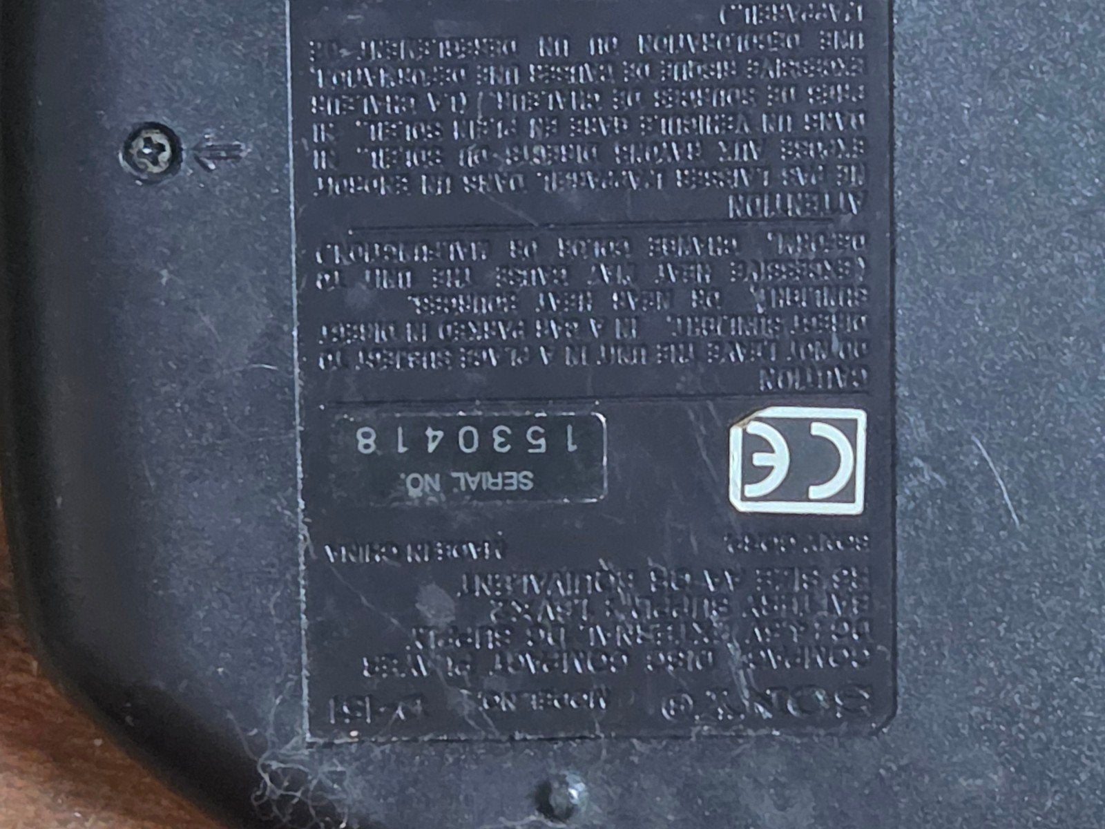 Sony Discman D-151 Draagbare CD-speler, Ophalen of Verzenden, Discman