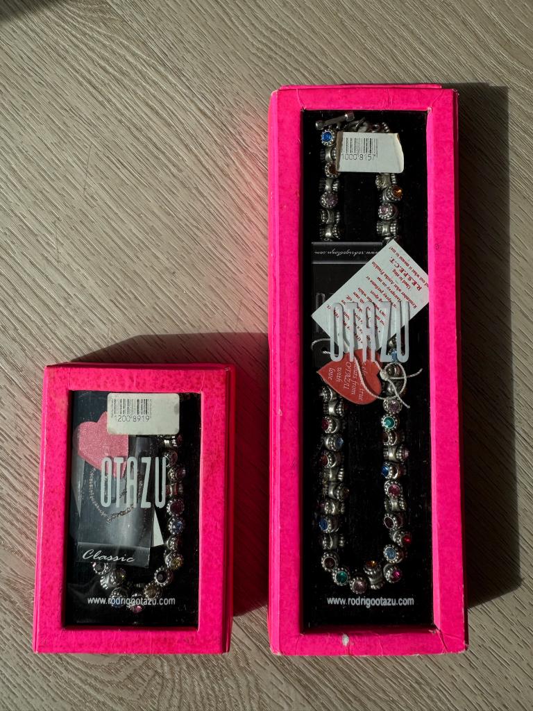 Otazu set, ketting en armband, nieuw in verpakking, Met kristal, Overige materialen, Nieuw, Ophalen of Verzenden