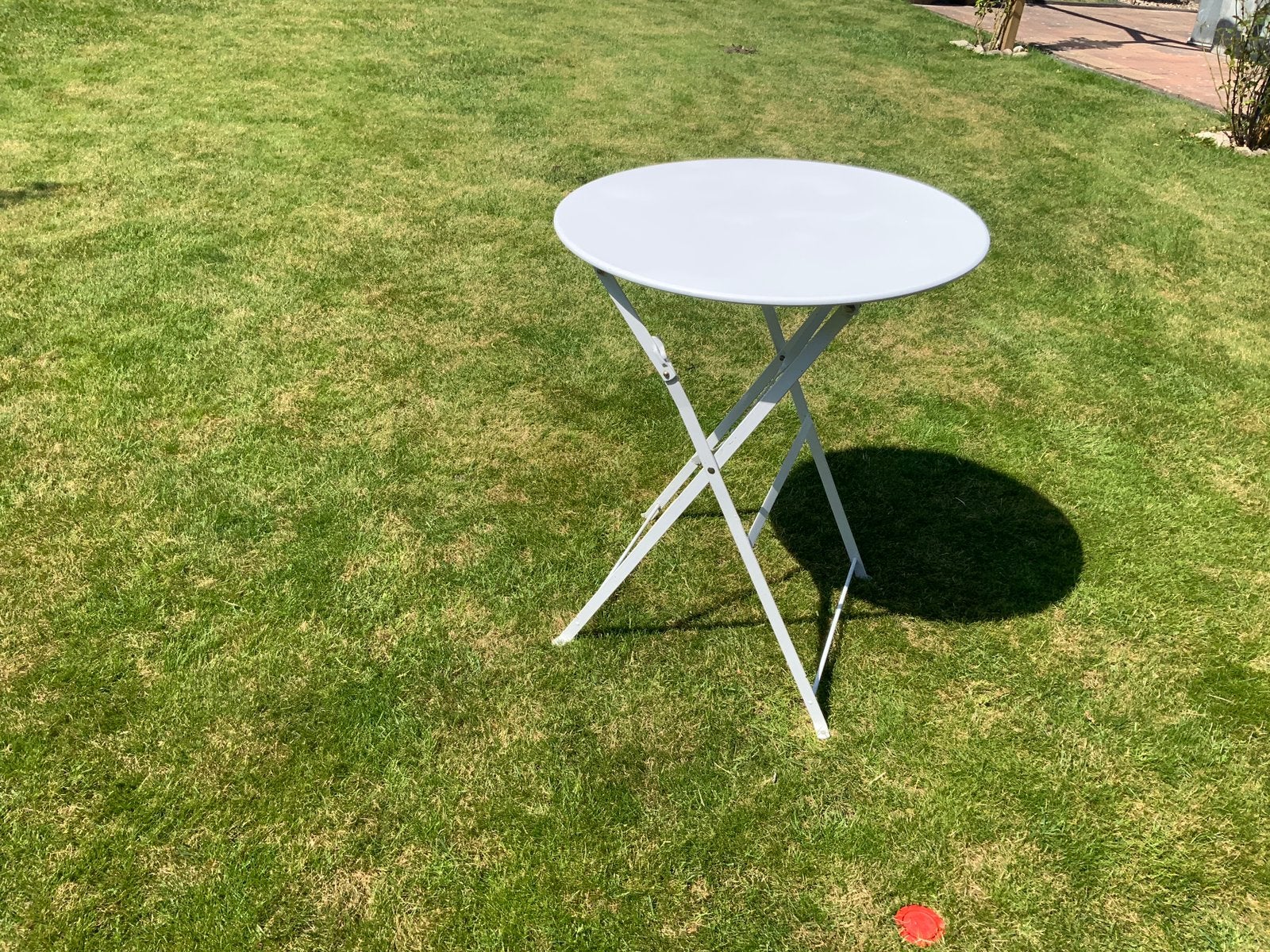 Tuintafel inklapbaar, Tuin en Terras, Ophalen, Gebruikt, Rond, Aluminium