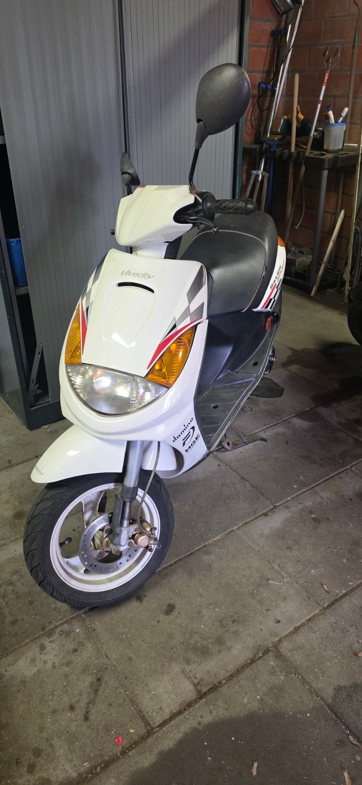 Uniek! Peugeot Vivacity Silversport wit 2T orgineel!, Fietsen en Brommers, Scooters | Peugeot, Ophalen, Tweetakt, Gebruikt, Vivacity