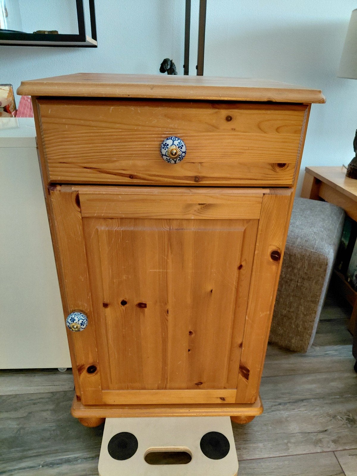 Grenen kastje, Ophalen, Gebruikt, Minder dan 45 cm, 70 cm of meer