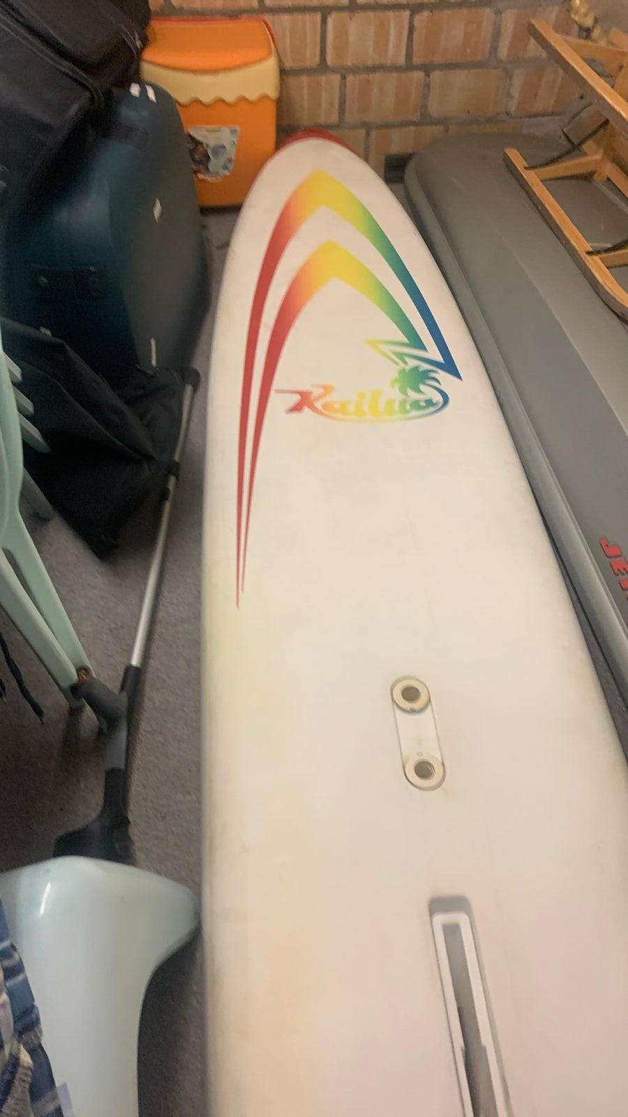 surfplank (gratis), Gebruikt, Ophalen of Verzenden, Complete set, Met zeil(en)