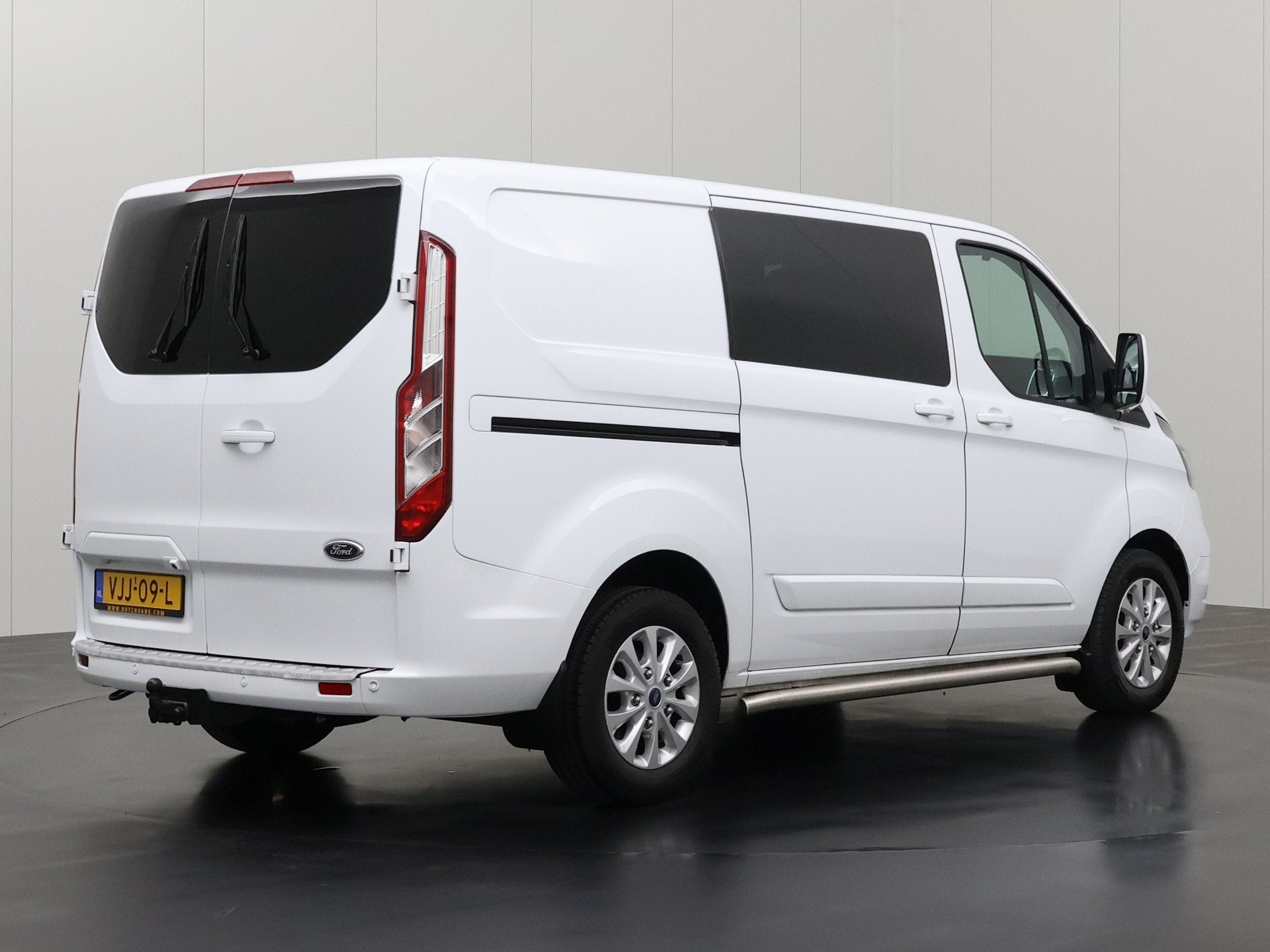 Ford Transit Custom 2.0TDCI 130PK Automaat Limited | Trekhaa, Auto's, Stof, 4 cilinders, 2037 kg, Wit