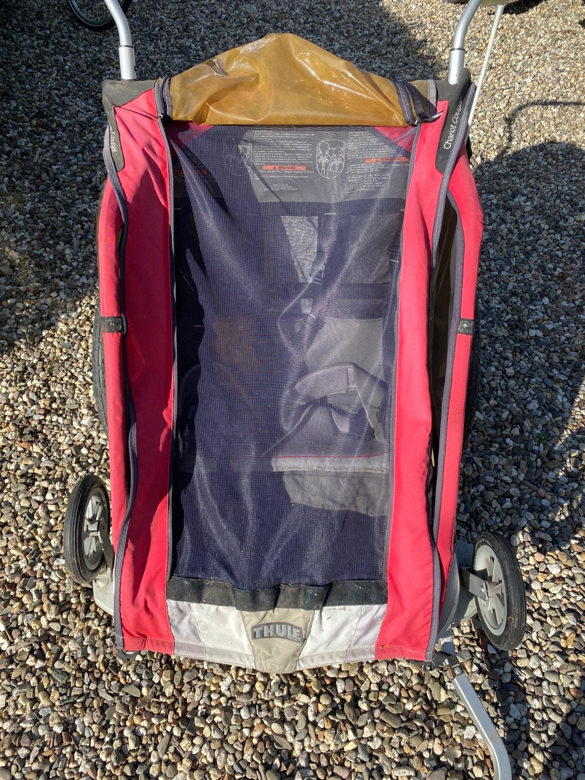 Thule Chariot Cougar Kinderkar - Rood/Grijs, Ophalen