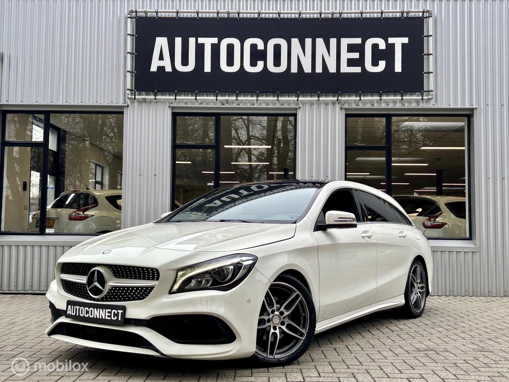 Mercedes CLA-klasse 200 Shooting Brake.AMG PAKKET,NAVI,PANO,, Auto's, CLA, Gebruikt, Wit, 1595 cc