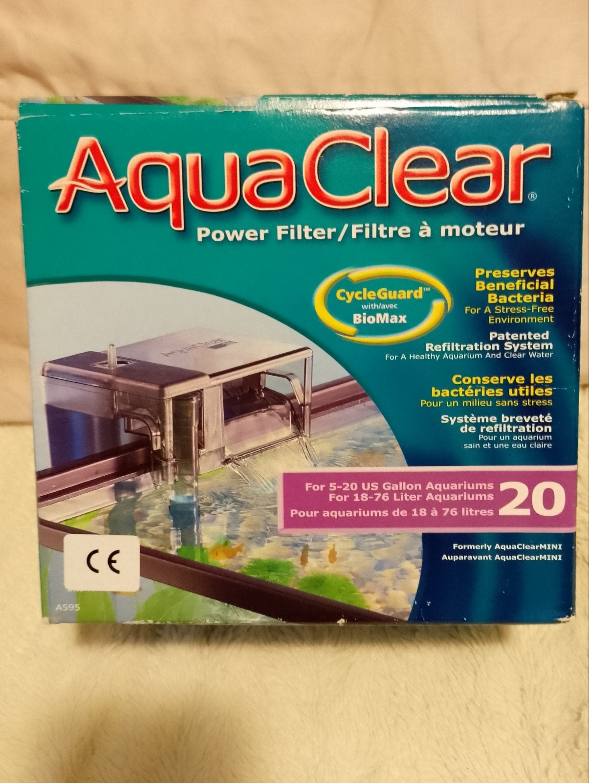 AquaClear 20 Hang-on Watervalfilter, Dieren en Toebehoren, Ophalen, Filter