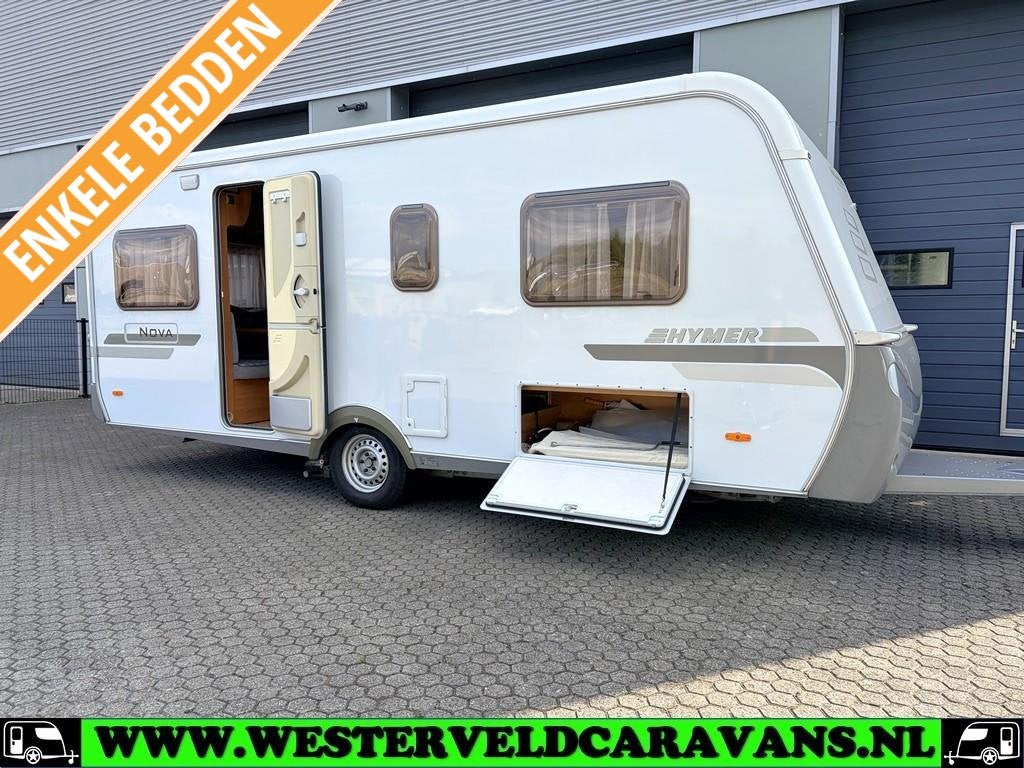 Eriba Hymer Nova 532 met E&P levelsysteem, mover en, Rondzit, Schokbreker, Bedrijf, Eriba