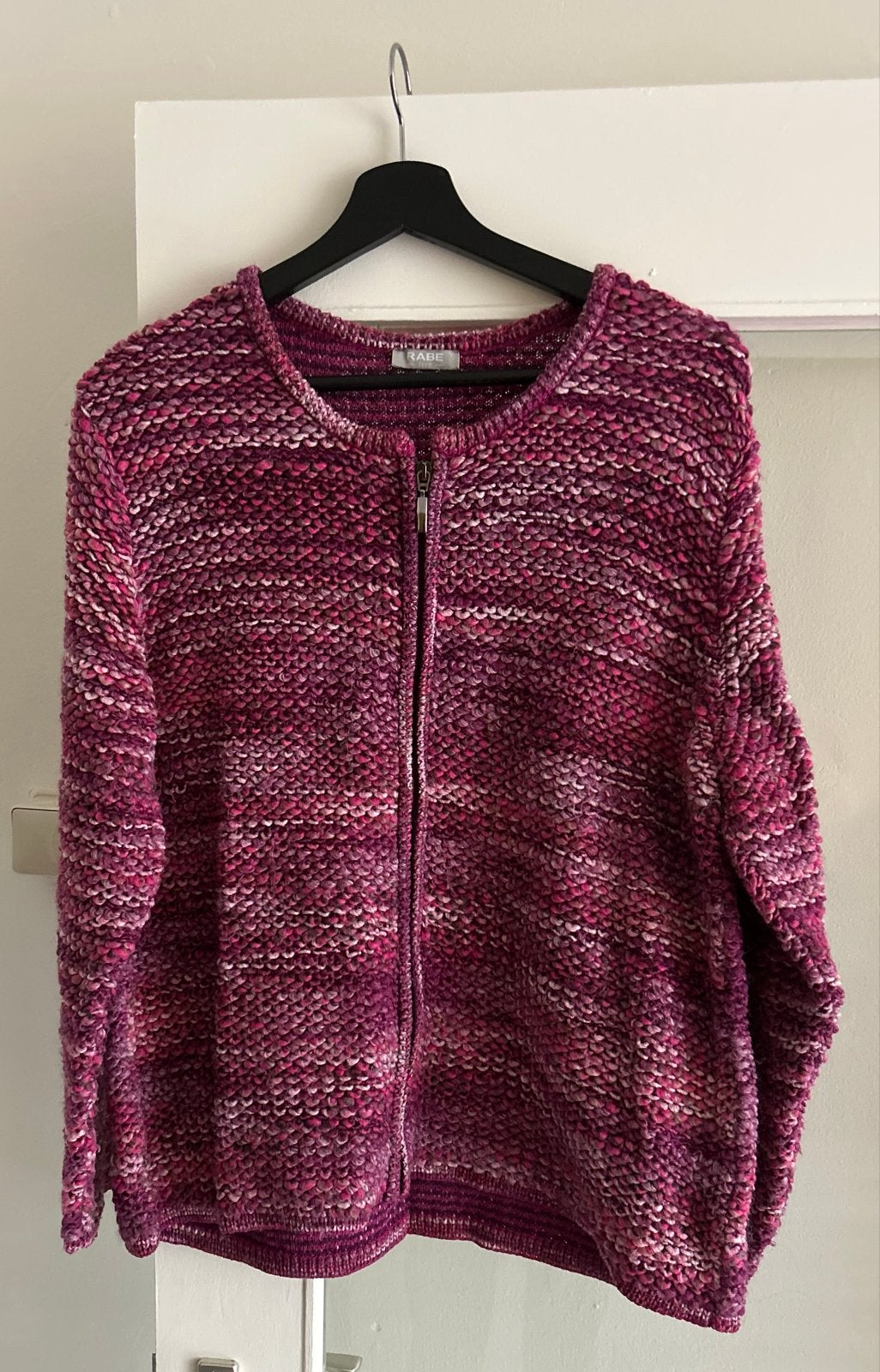 Rabe 1920 vest, maat 46, roze/paars/wit gemêleerd, Ophalen of Verzenden, Gedragen, Maat 46/48 (XL) of groter, Meerkleurig