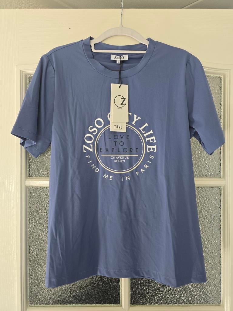 Nieuw zoso travel shirt M lichtblauw, Ophalen of Verzenden, Nieuw, Blauw, Korte mouw