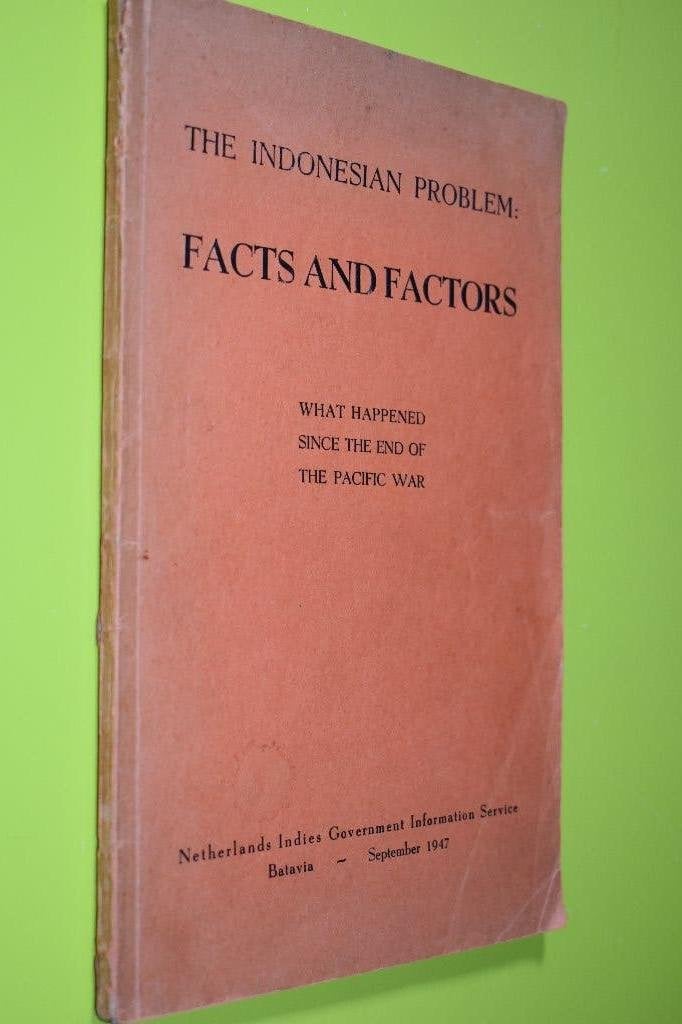 Facts and Factors -Indonesian- 1947-, Ophalen of Verzenden, Azië, 20e eeuw of later, Gelezen