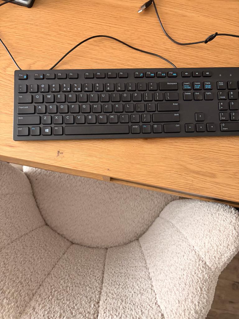 Dell bedraad toetsenbord - QWERTY - Zo goed als nieuw, Ophalen, Multimediatoetsen, Zo goed als nieuw, Qwerty