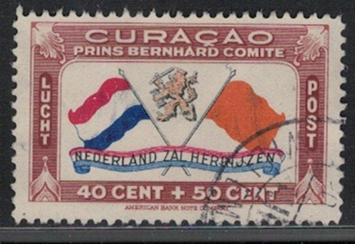 A331 Curacao LP 24 gestempeld, Postzegels en Munten, Verzenden, Gestempeld