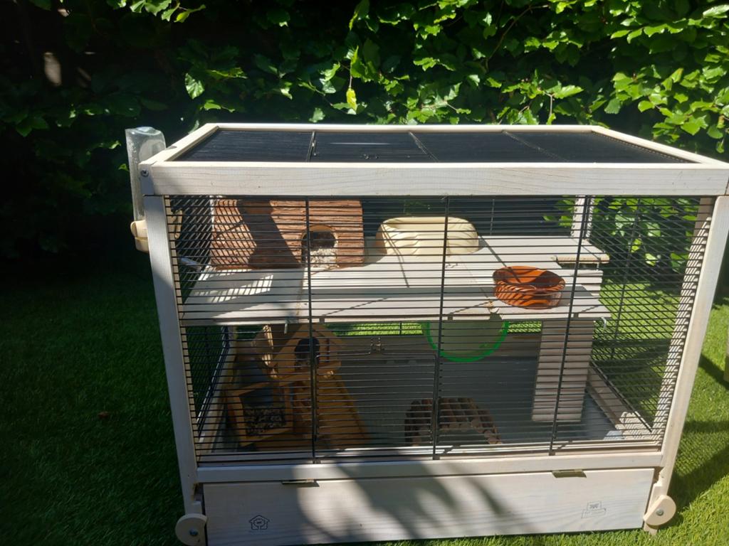 Hamster/muizenkooi met benodigdheden, Dieren en Toebehoren, Knaagdieren en Konijnen | Hokken en Kooien, Kooi, Minder dan 75 cm