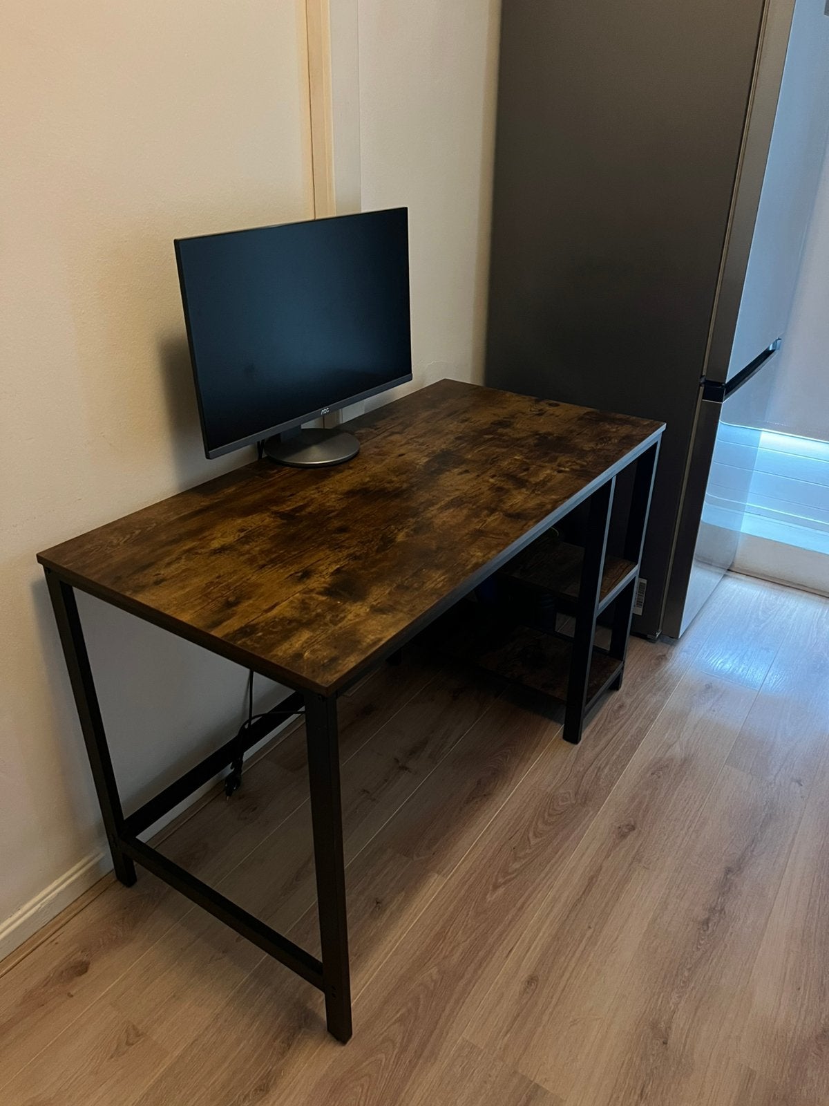 Bureau Thuiswerkplek 120x60, Ophalen, 100 tot 150 cm, Zo goed als nieuw, Rechthoekig