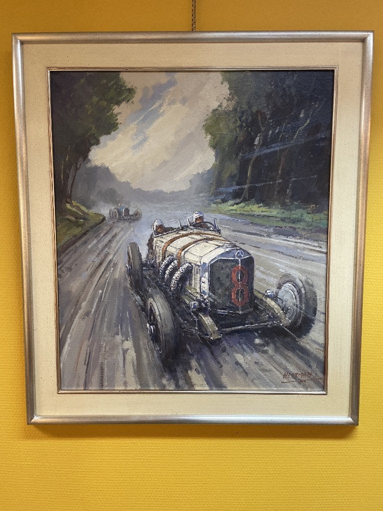 Willem Heytman – Mercedes-Benz SSKL #8 (incl certificaat), Ophalen, Bijzondere lijst, Olieverf, Overige onderwerpen
