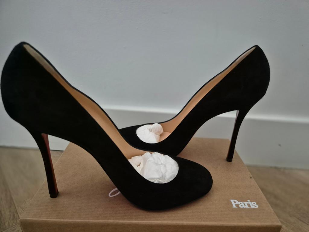 Christian Louboutin Fifetish 100, Ophalen, Pumps, Zwart, Zo goed als nieuw