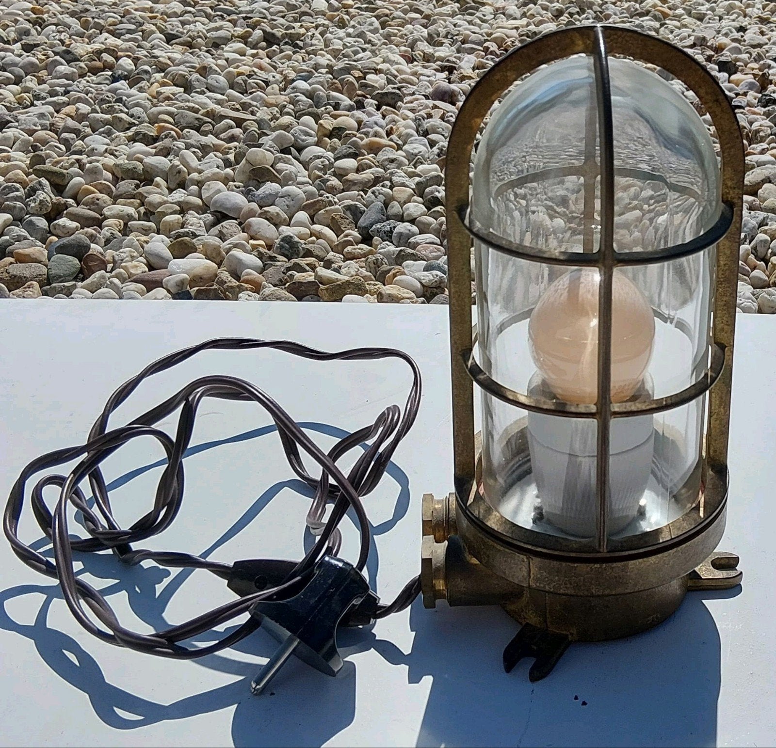 Originele Industria Rotterdam IR scheepslamp – kooilamp, Ophalen, Gebruikt