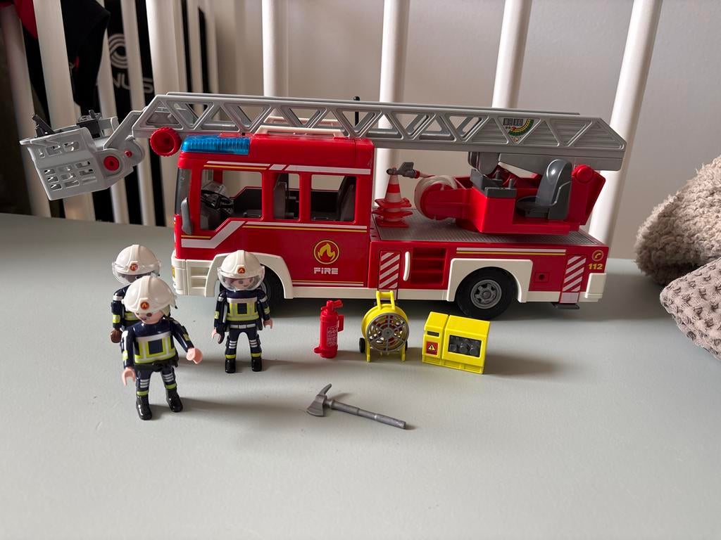 Playmobil City Action Brandweer ladderwagen - 9463, Ophalen of Verzenden, Gebruikt, Complete set