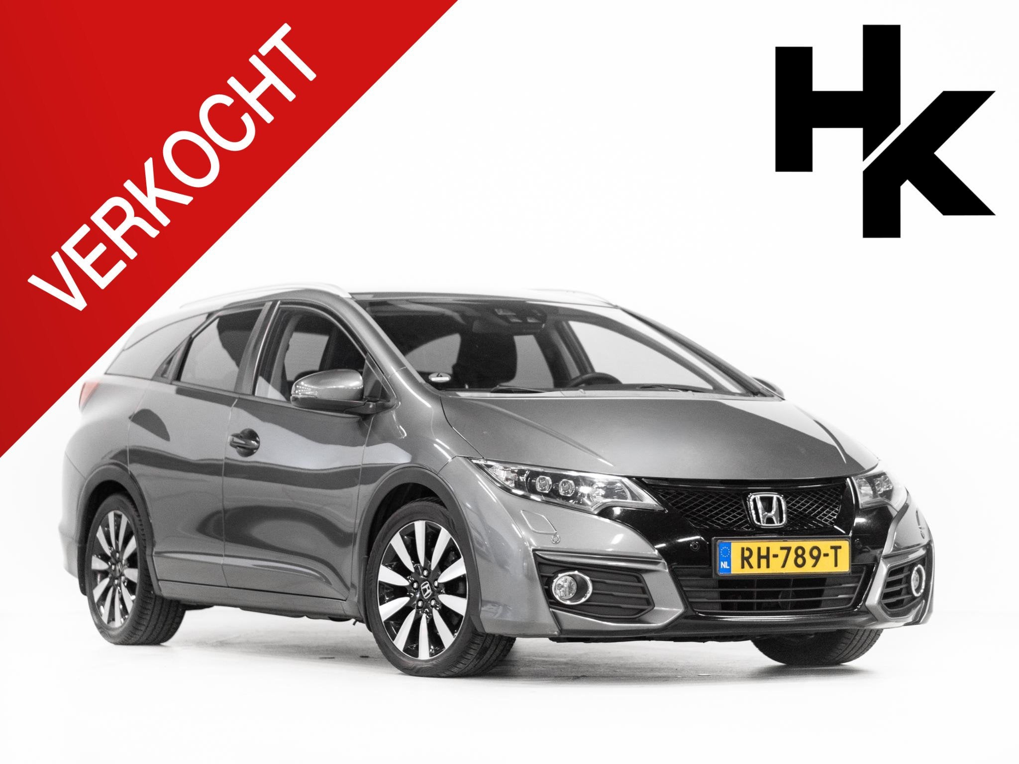 Honda Civic Tourer 1.6D Executive Stoelv Keyless Trekhaak, Auto's, Voorwielaandrijving, Gebruikt, Euro 6, 4 cilinders