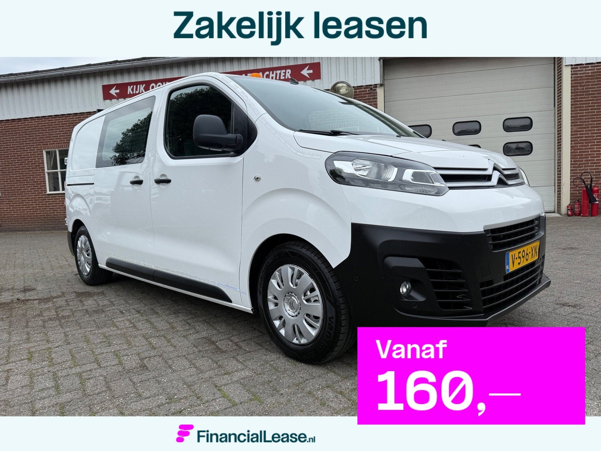 Citroen Jumpy 1.6 BlueHDI 95 Club M airco cruise optioneel m, Voorwielaandrijving, Gebruikt, Euro 6, Wit