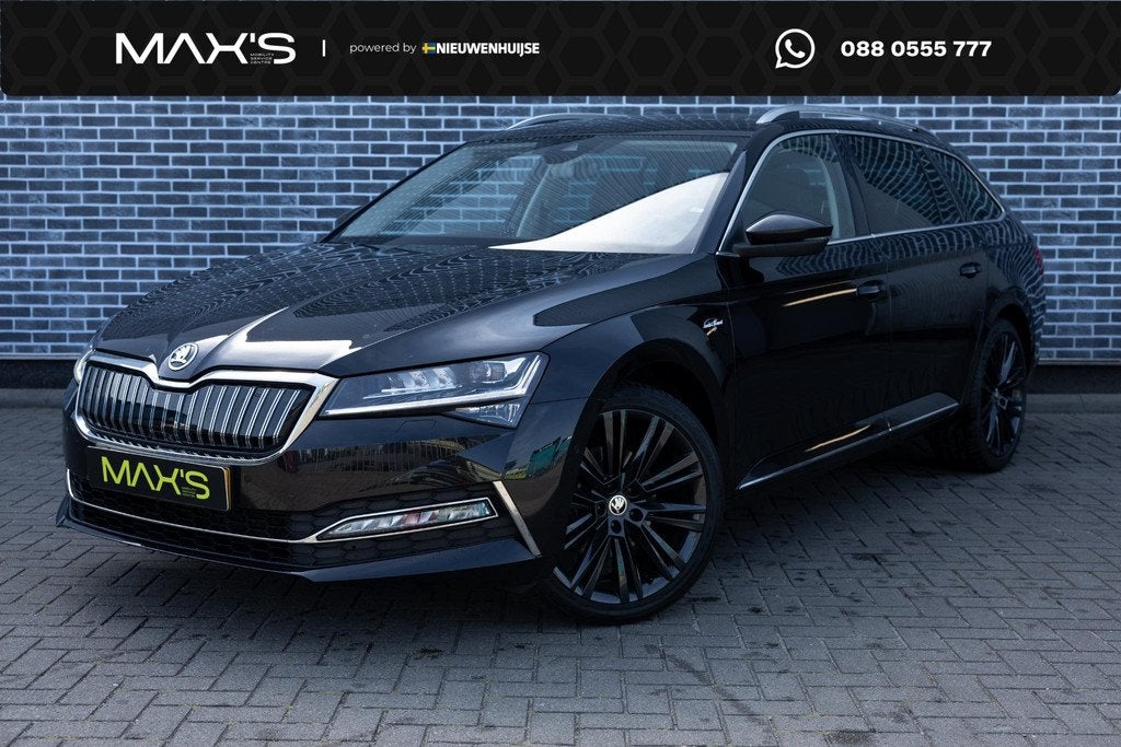 Skoda Superb Combi 1.4 TSI iV Laurent & Klement | Plug-in Hy, Auto's, Gebruikt, 4 cilinders, Zwart, Hybride Elektrisch/Benzine