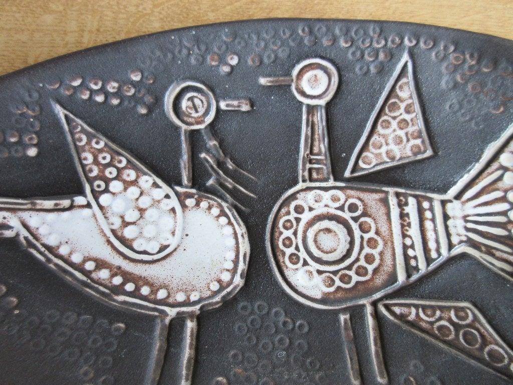 Pauw schaal Lisbeth Bartosova Keramia Znaim aardewerk, Antiek en Kunst, Ophalen of Verzenden