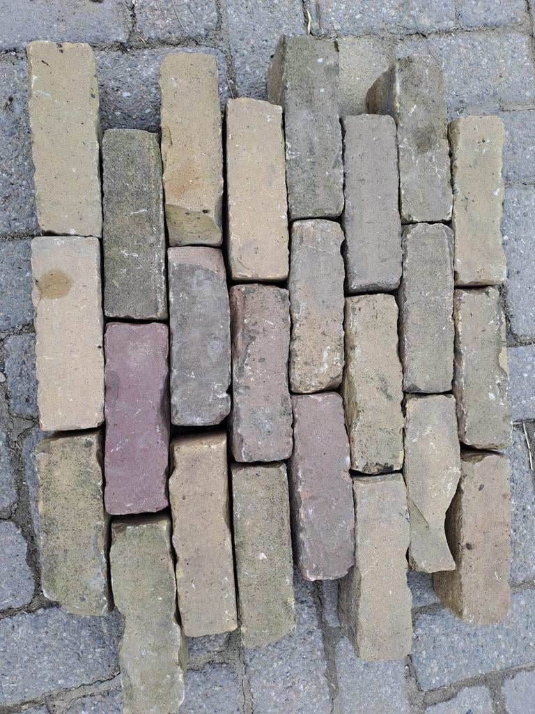 7 duimers geel genuanceerd ca. 22 m2, Tuin en Terras, Tegels en Klinkers, Ophalen, Gebruikt, Beton, Klinkers