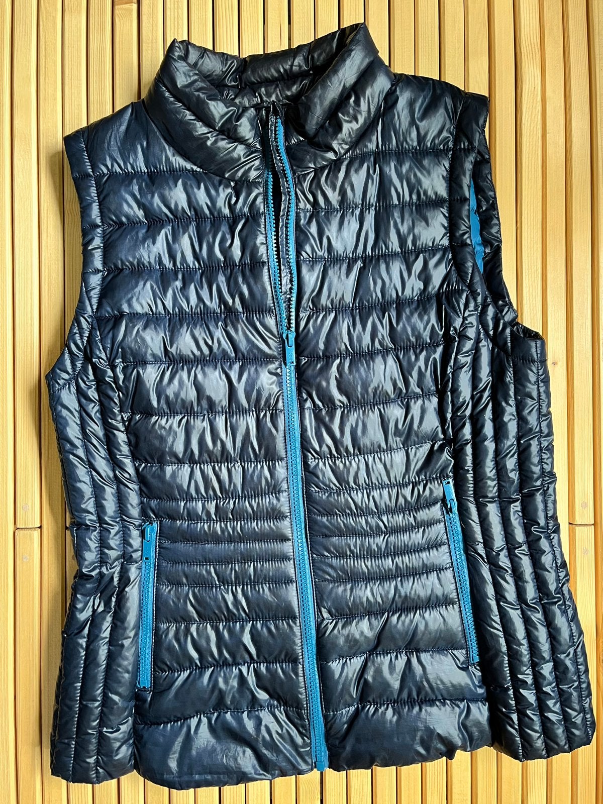 Esprit bodywarmer, Ophalen, Gedragen, Maat 42/44 (L), Blauw
