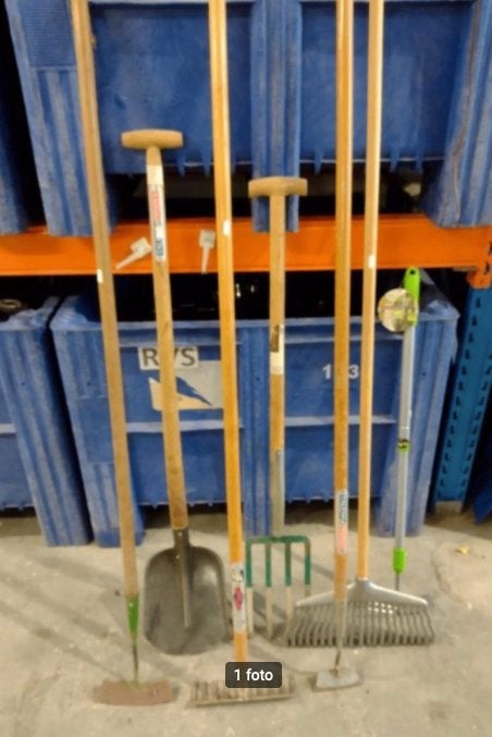 schop hark schoffel snoeischaar bezem etc. 5 euro p.s., Tuin en Terras, Ophalen, Schop, ., Zo goed als nieuw