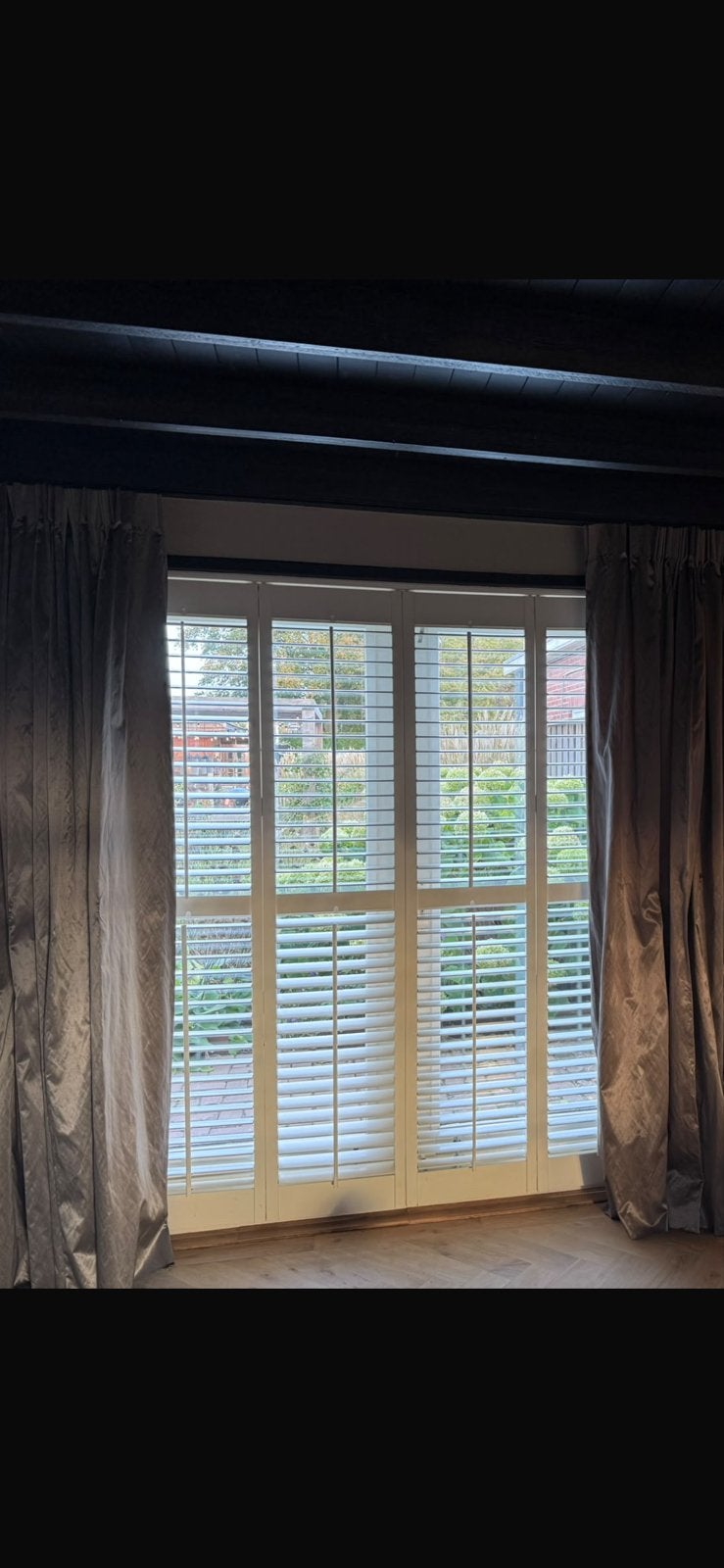 Gebruikte shutters 217x192 cm - onderdorpel defect, Ophalen, Gebruikt, Shutter