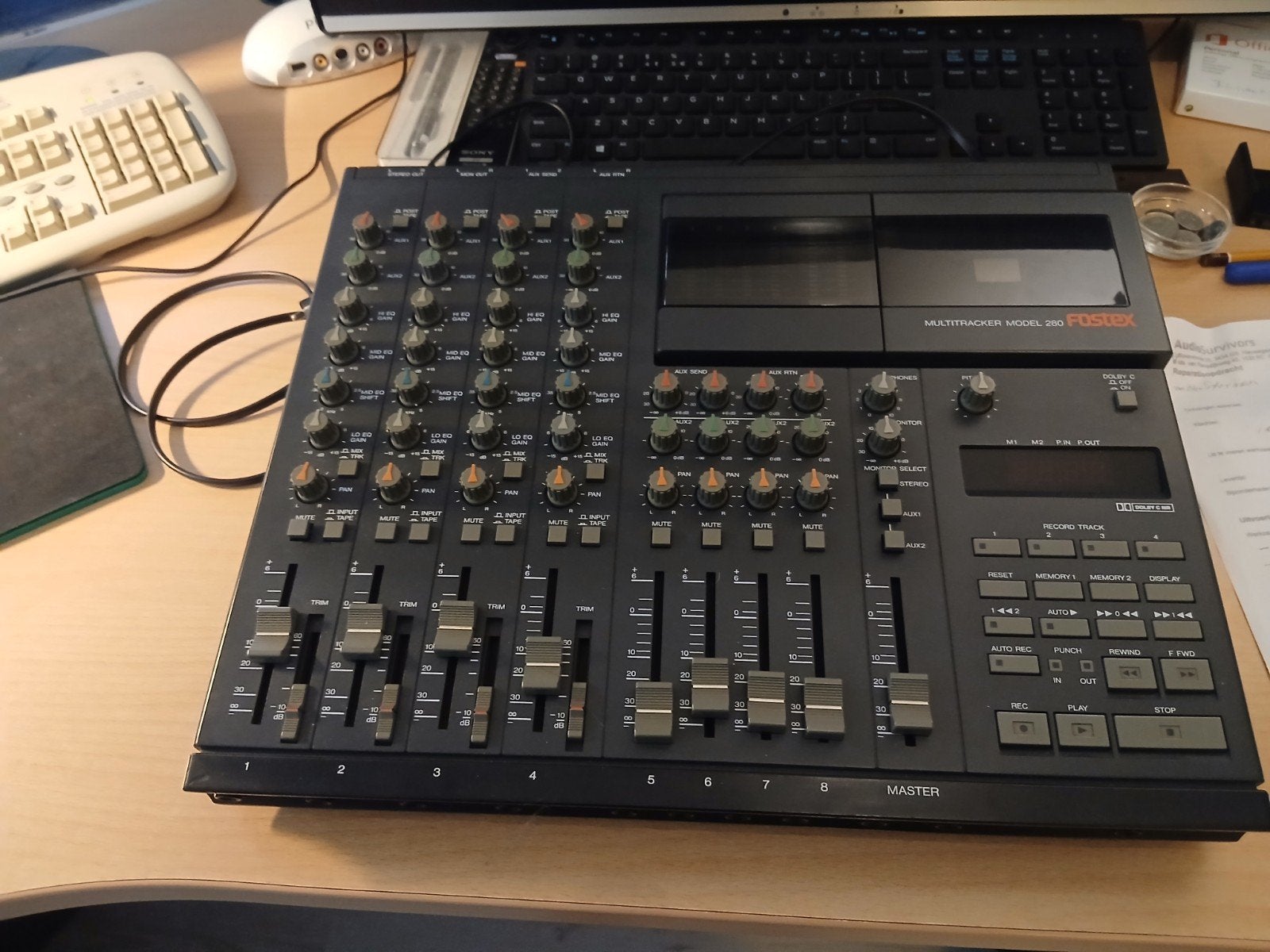 Multitrack Cassette Recorder Mixer & Samsung SVHS Recorder, Ophalen