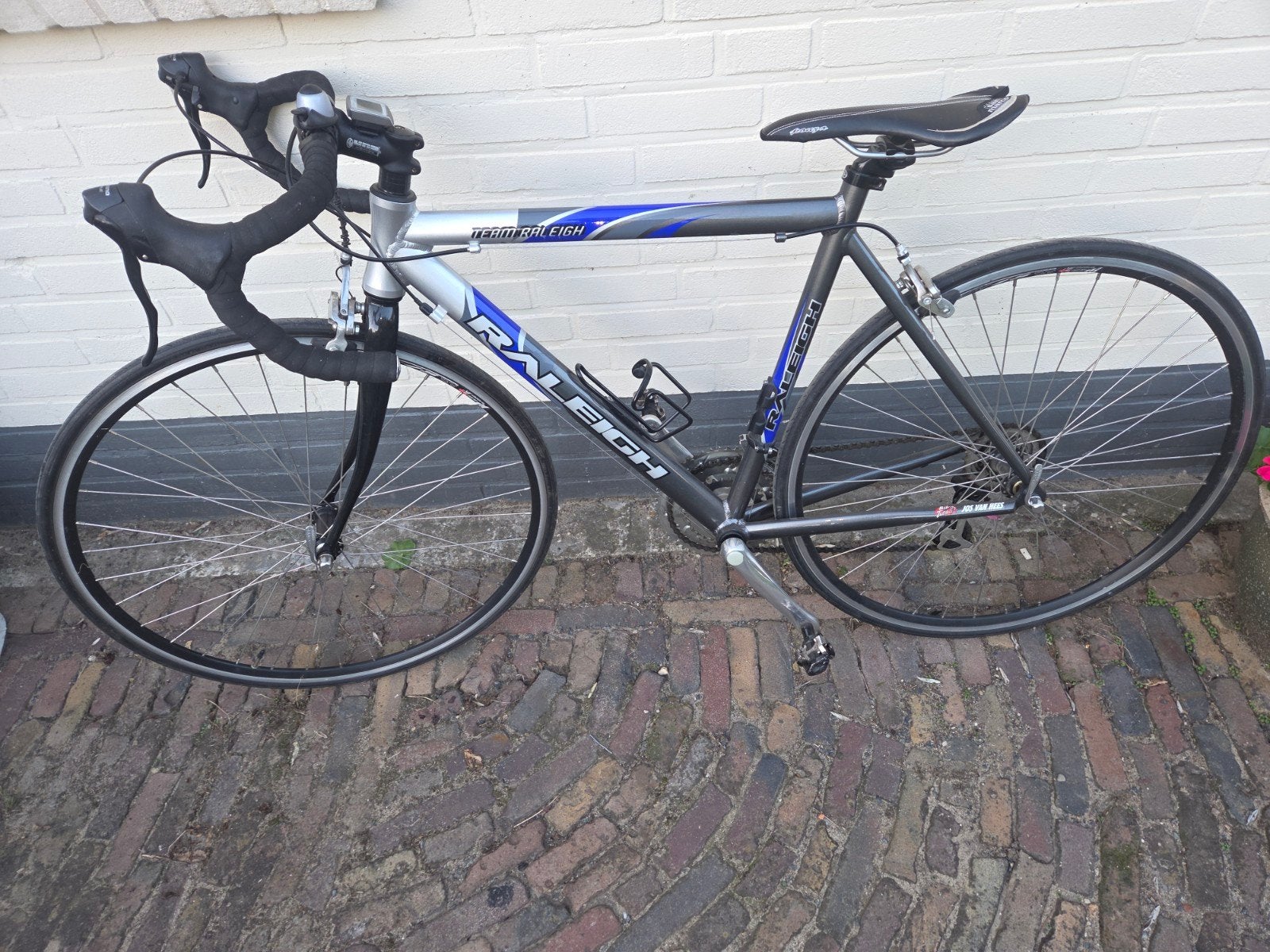 Raleigh racefiets - Team Raleigh - 28 inch wielen, Fietsen en Brommers, 28 inch, Gebruikt, Velgrem, Aluminium