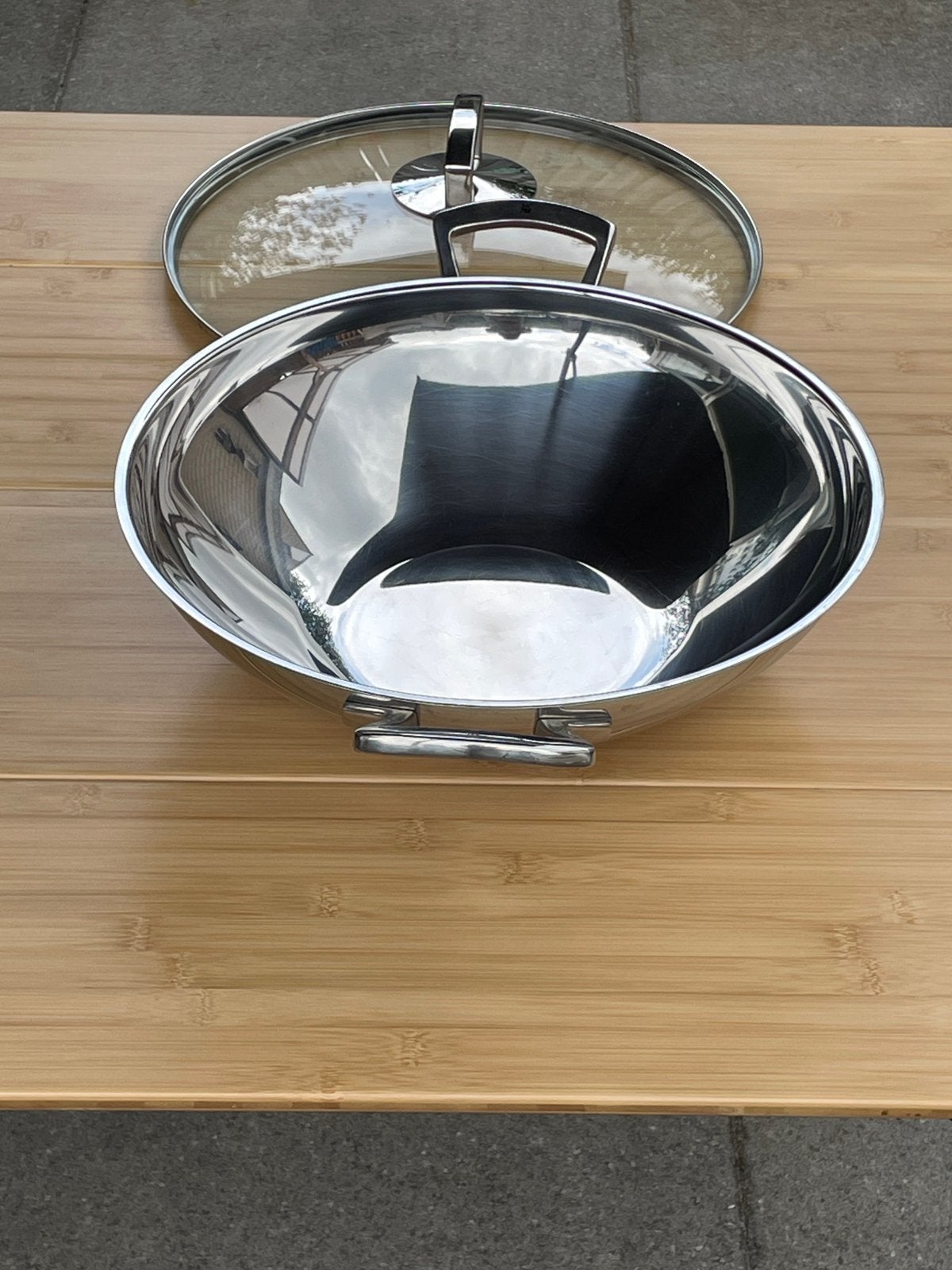 WMF wok, Ophalen, Gebruikt, Met handvatten, Wok