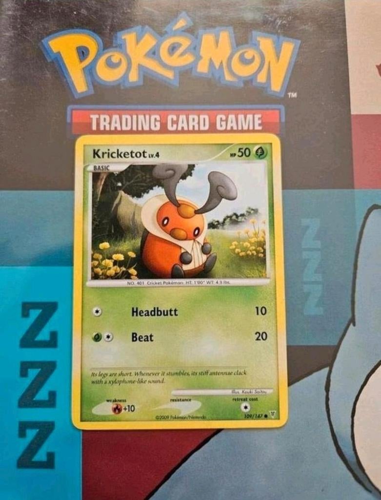 Kricketot 109/147 Platinum Supreme Victors pokemon kaart, Ophalen of Verzenden, Gebruikt, Losse kaart